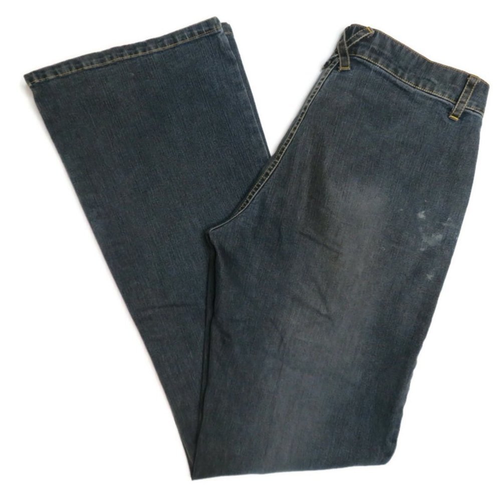 Moe Flare‎ Blue Jeans Womens 8 More of Everything Cotton Denim